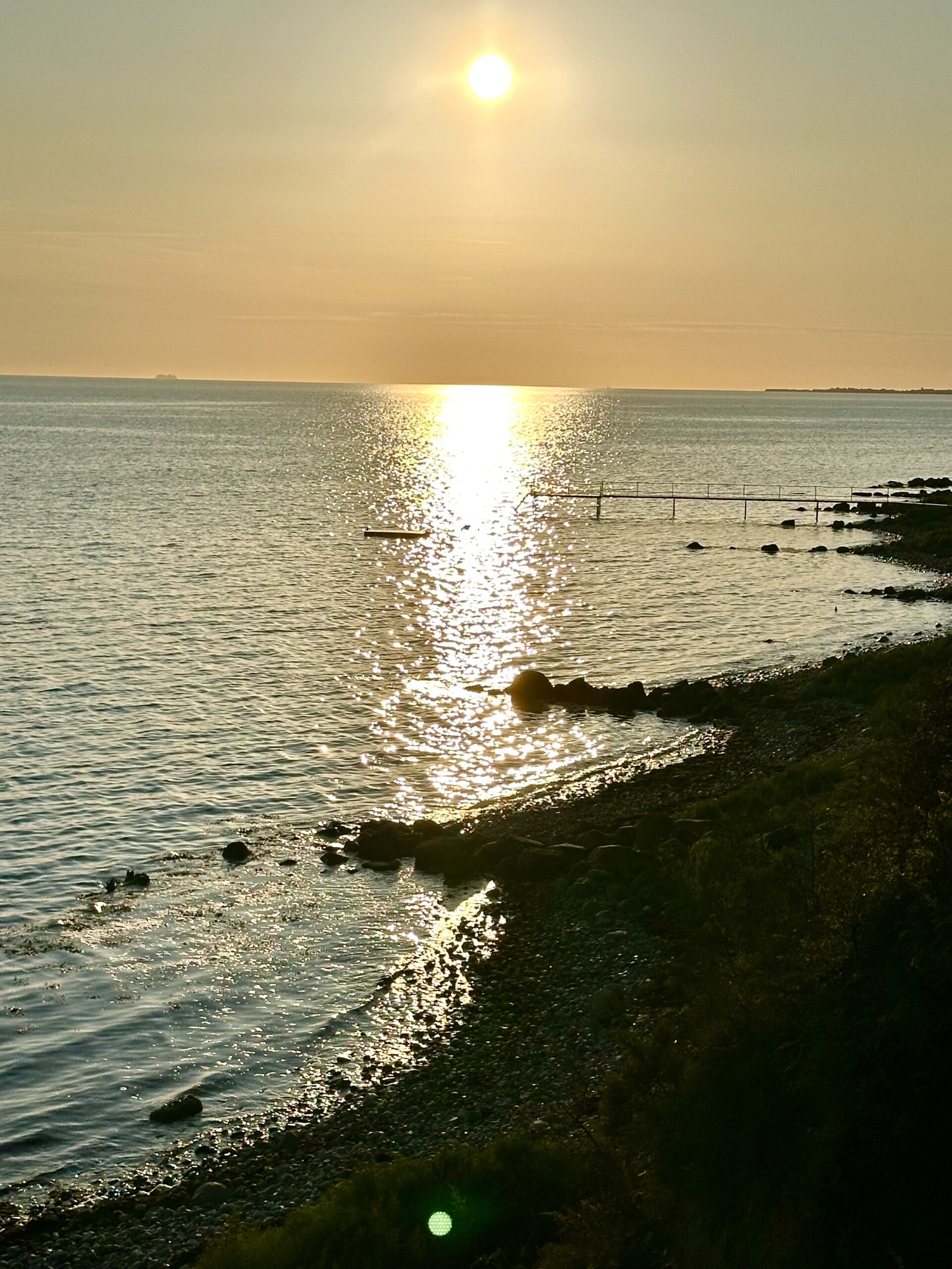 solnedgang stranden