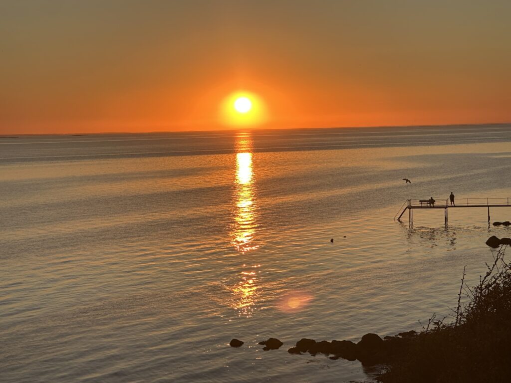 storebælt solnedgang